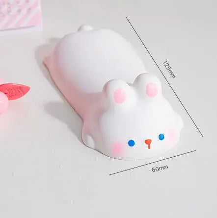 Nuevo y bonito soporte de muñeca para ratón, reposabrazos para ordenador portátil, escritorio ergonómico, juguetes Kawaii de aumento lento