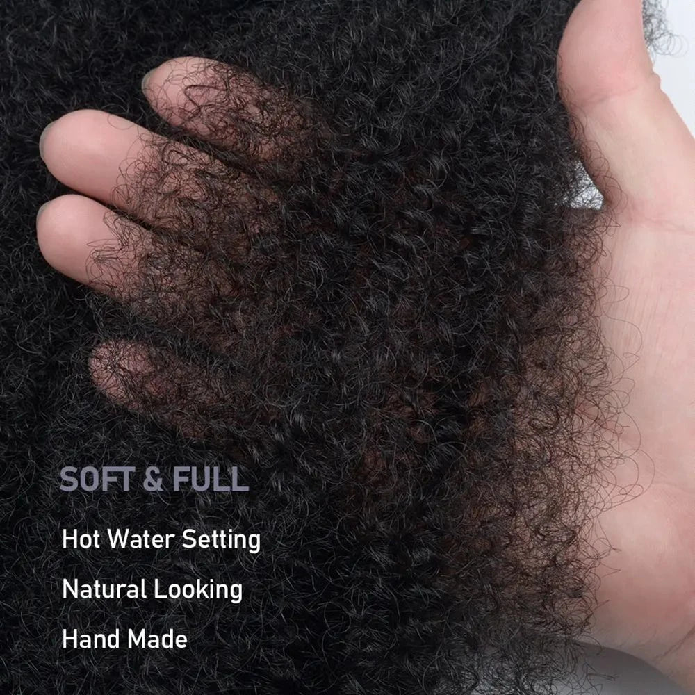 Cabello de ganchillo para trenzas Marley de 8 pulgadas, para trenzas cortas afro kinky, extensiones de cabello de fibra sintética ombré para mujeres