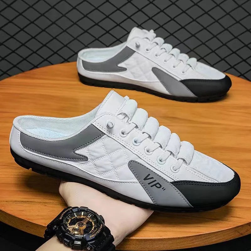 Summer Slippers for Men Trendy Men's Flat Bottom Casual Shoes Soft Sole Support Shoes Men's Sneakers Zapatos De Hombre