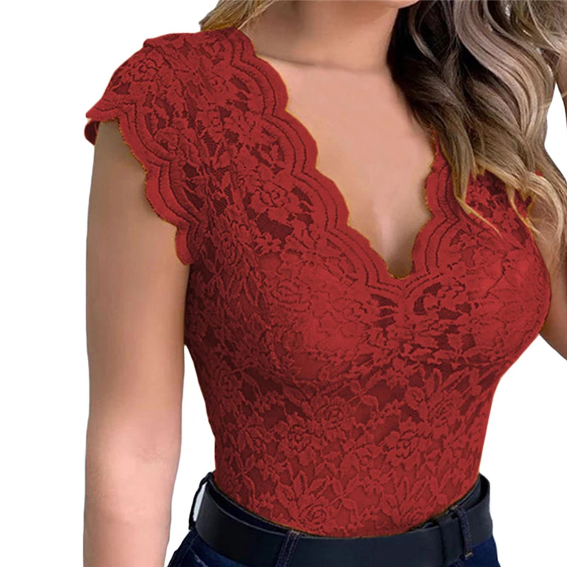 Tops para mujer, verano, sexy, cárdigan de encaje de ganchillo, color sólido informal, top de encaje calado de moda para mujer