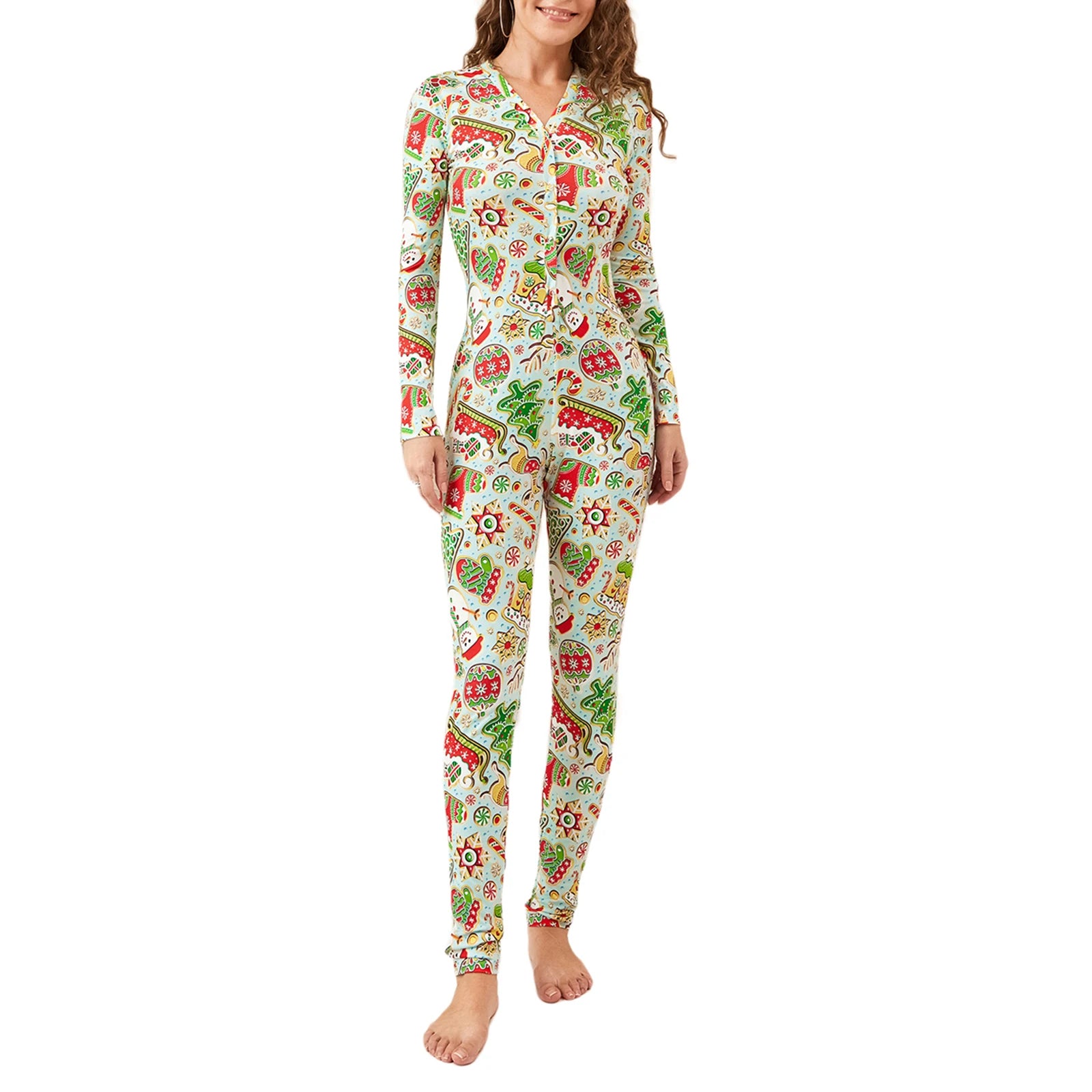 Mameluco de pijama navideño