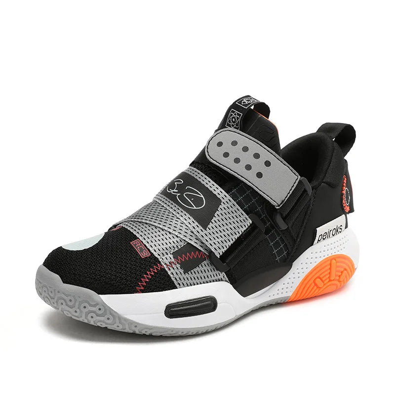 Chaussures de basket-ball pour enfants, baskets de sport antidérapantes, légères et respirantes, pour garçons et filles