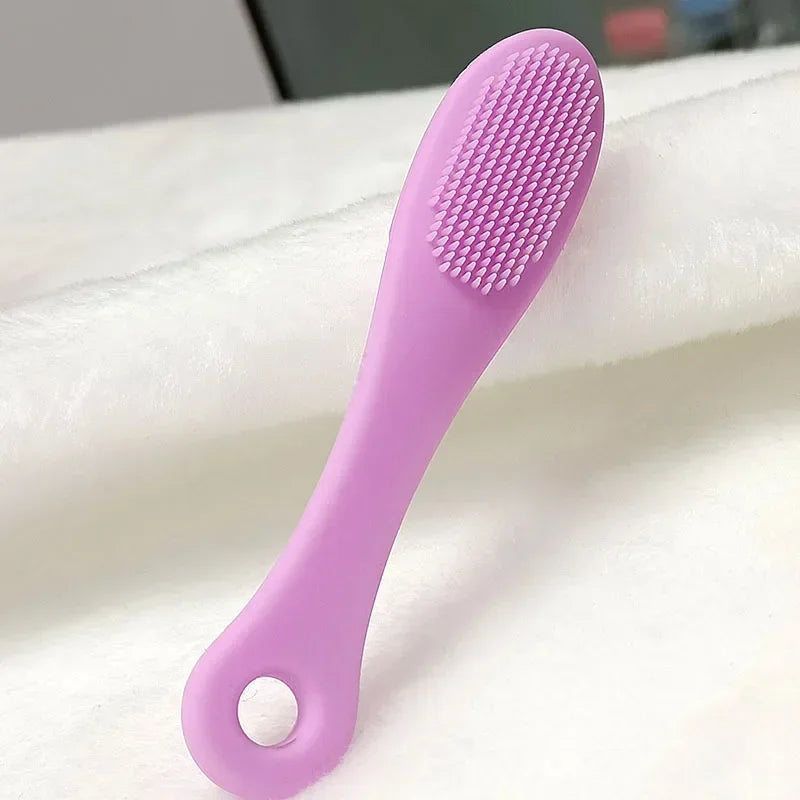 Cepillo de limpieza facial de silicona con forma de dedo, limpiador facial, limpiador de poros, exfoliante, cepillo de lavado facial, herramienta para el cuidado de la piel de la mujer