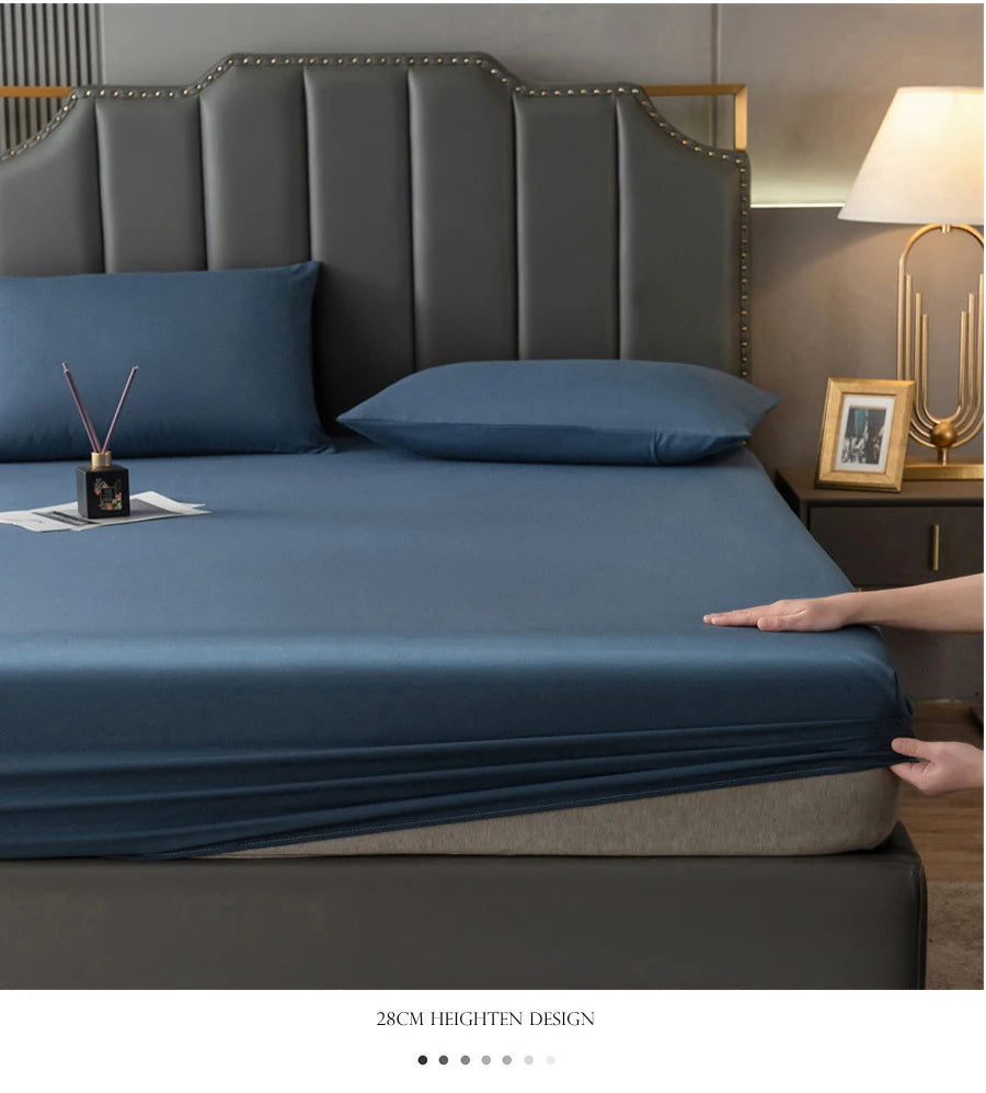 WOSTAR Waterproof mattress protector cover 150x190 single double queen king size elastic fitted sheet style bed protection pad