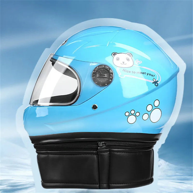 Casque de moto intégral amovible pour enfant, adapté à toutes les saisons, protection sportive pour enfants