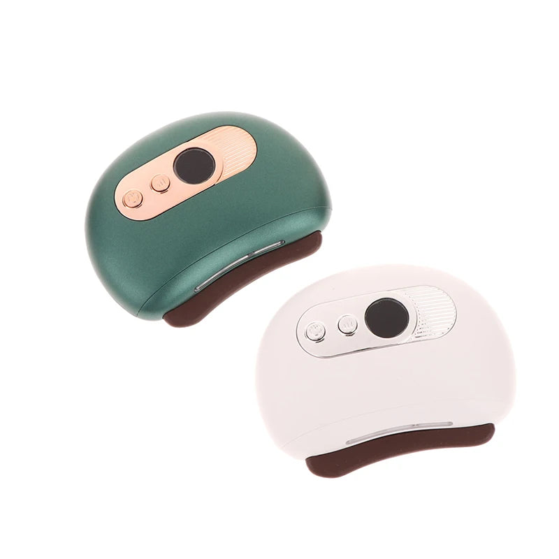 Masajeador eléctrico USB Guasha, piedra caliente, calentamiento por vibración, tabla de raspado, masaje de cuello y espalda, herramientas faciales Gua Sha para lifting facial