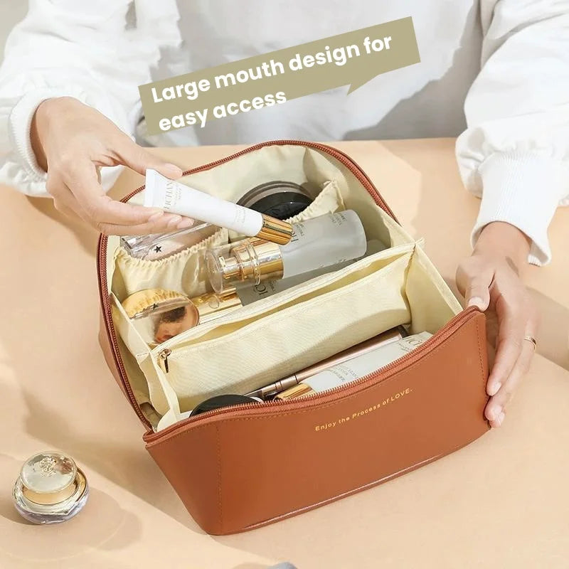 Neceser de Maquillaje para Mujer, Estuche de Maquillaje, Bolsa de Almacenamiento, Caja de Lujo para Mujer, Bolsa Organizadora de Cosméticos con Cremallera para Viajes, Regalo de Navidad