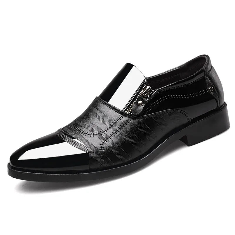 Classic Black Oxford Dress Shoes