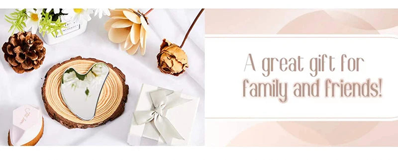 Stainless Steel Facial GuaSha Scraping Face Care Lifting Massage Tools Anti Wrinkle Skin Tighten Cooling Cellulite Massager Tool