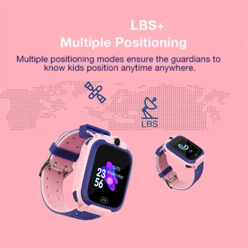 Reloj Inteligente para Niños - Localización, Cámara, Vídeo, Música, Juegos, Alarma, Calculadora