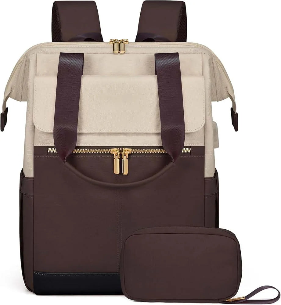 Laptop bag, travel and leisure mommy bag, diaper bag, men's and women's fashionable backpack