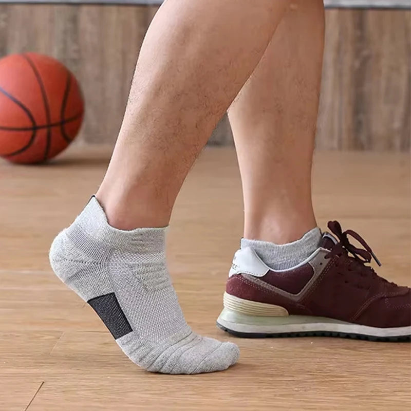 1/3 pares de calcetines de fútbol antideslizantes para hombre, calcetines de algodón de tubo corto largo, calcetines deportivos de baloncesto, calcetines transpirables desodorantes 39-45