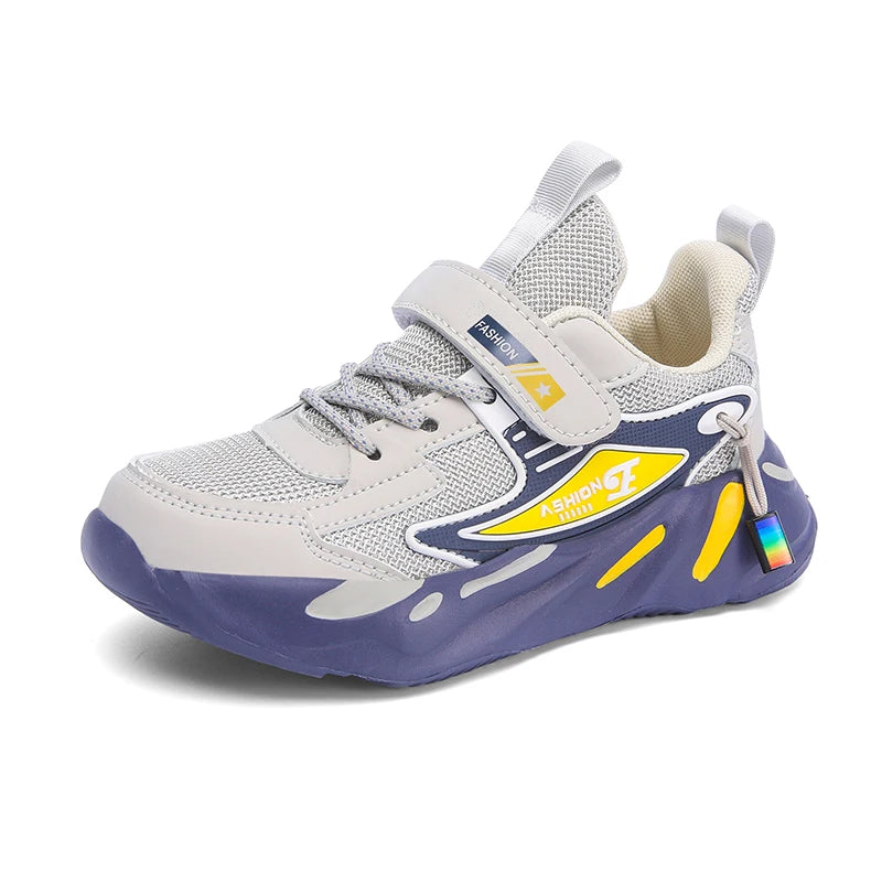 Zapatillas deportivas de malla para niños y niñas, transpirables y antideslizantes, para correr, caminar, zapatillas casuales infantiles