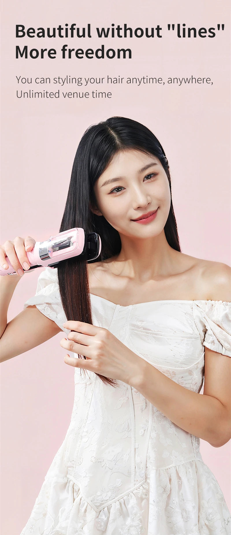 Recortador de puntas de cabello, removedor de puntas abiertas, cabello seco, dañado, quebradizo, automático profesional, para mujeres, máquina de corte de cabello inalámbrica