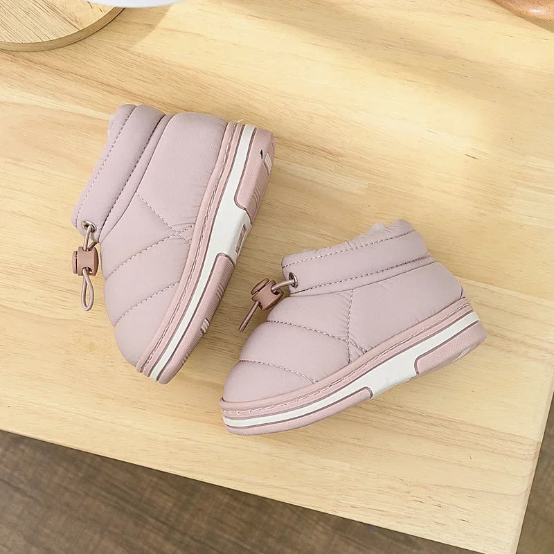 Kids Children Boys Girls Winter Slippers Non-slip Snow Boots Home Indoors Shoes Warm Child Baby Bedroom Shoes Slippers