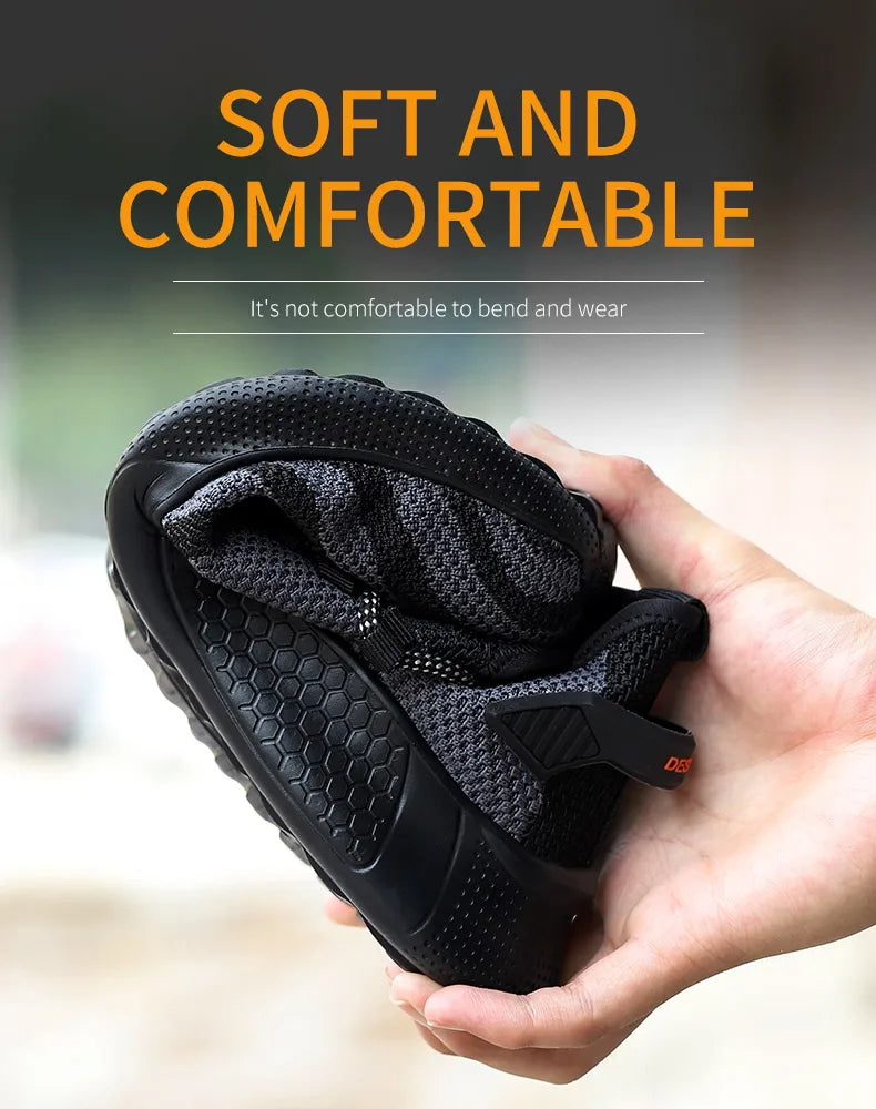 Zapatos de seguridad para hombre, calzado de trabajo antipinchazos, zapatillas de trabajo para hombre, zapatos de trabajo indestructibles, botas para hombre, calzado ligero para hombre, botas de seguridad