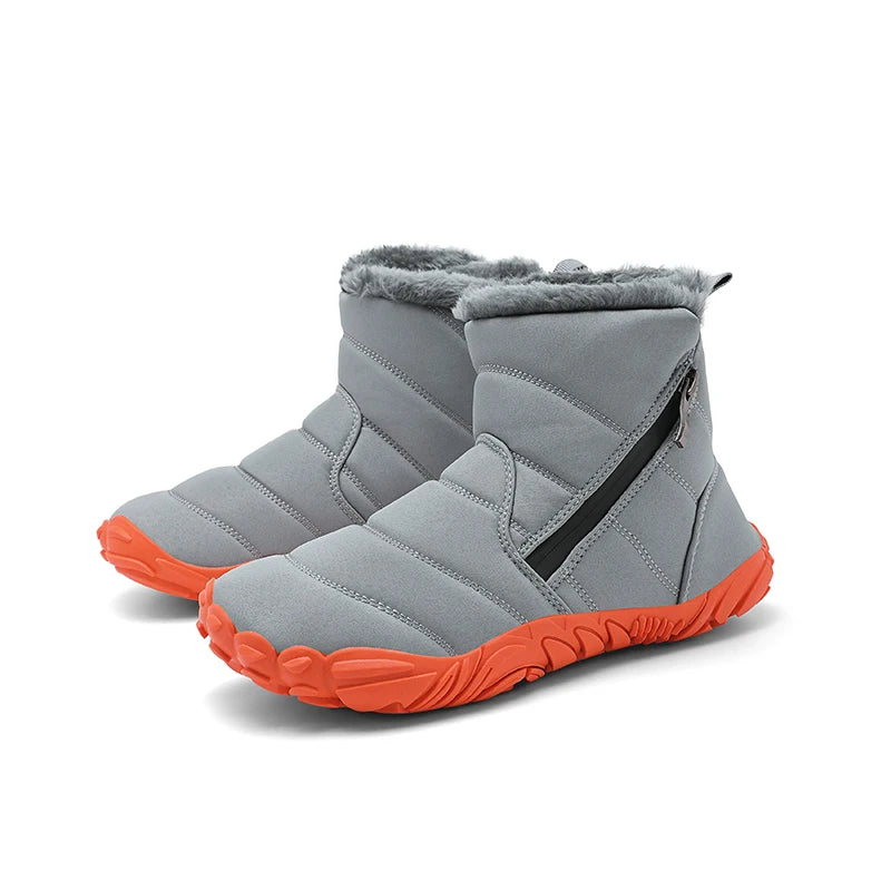 Winter Snow Boots Children's Shoes For Boys Girls Warm Plush Ankle Boots Outdoor Waterproof Anti Slip Kids Cotton Shoes Fashion