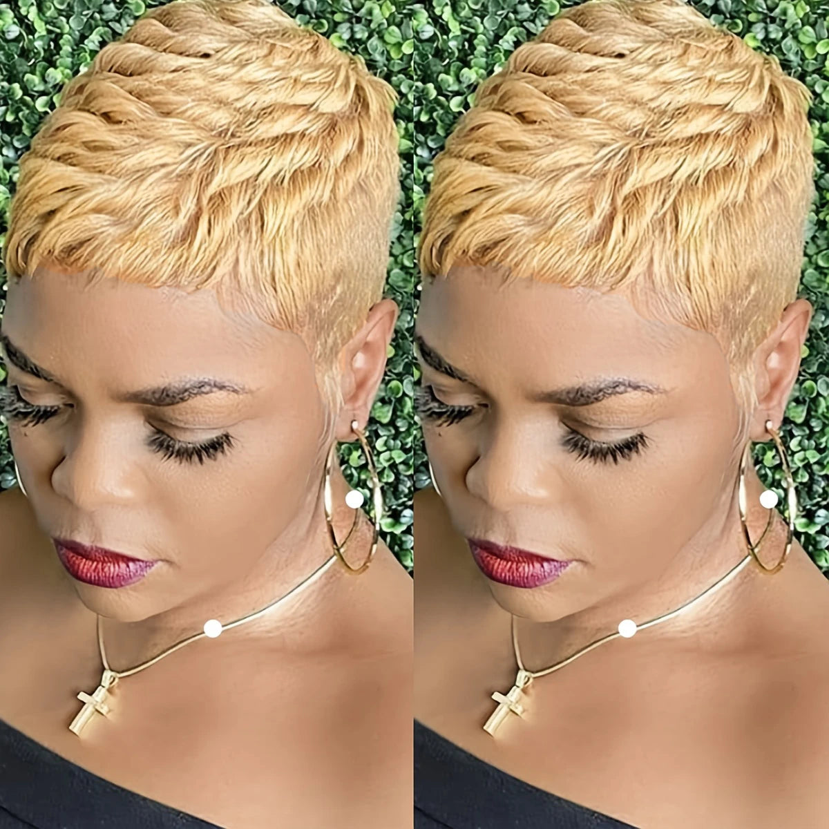 Golden Pixie Wig