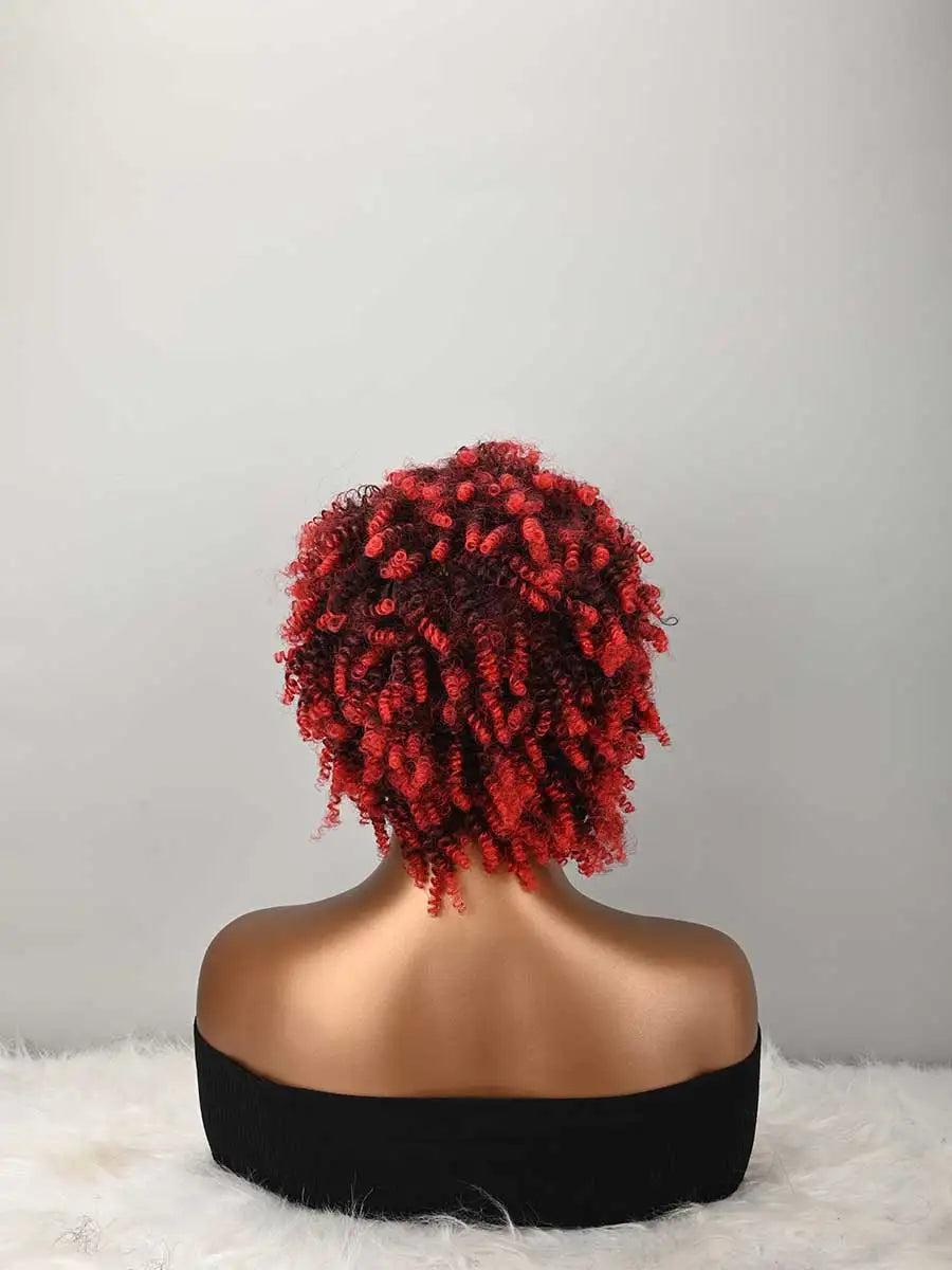 Curly Wig Afro Wigs For Women Short Curly Wigs For Women Kinky Curly Wig With Bangs Natural Hair Wigs For Women