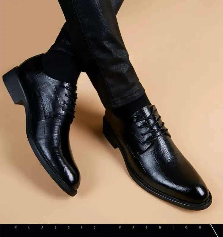 Nuevos Zapatos de Traje Negro para Hombre Fiesta Zapatos de Vestir para Hombre Cuero Italiano Zapatos Hombre Zapatos Formales Hombre Oficina Sapatos Sociales Masculino