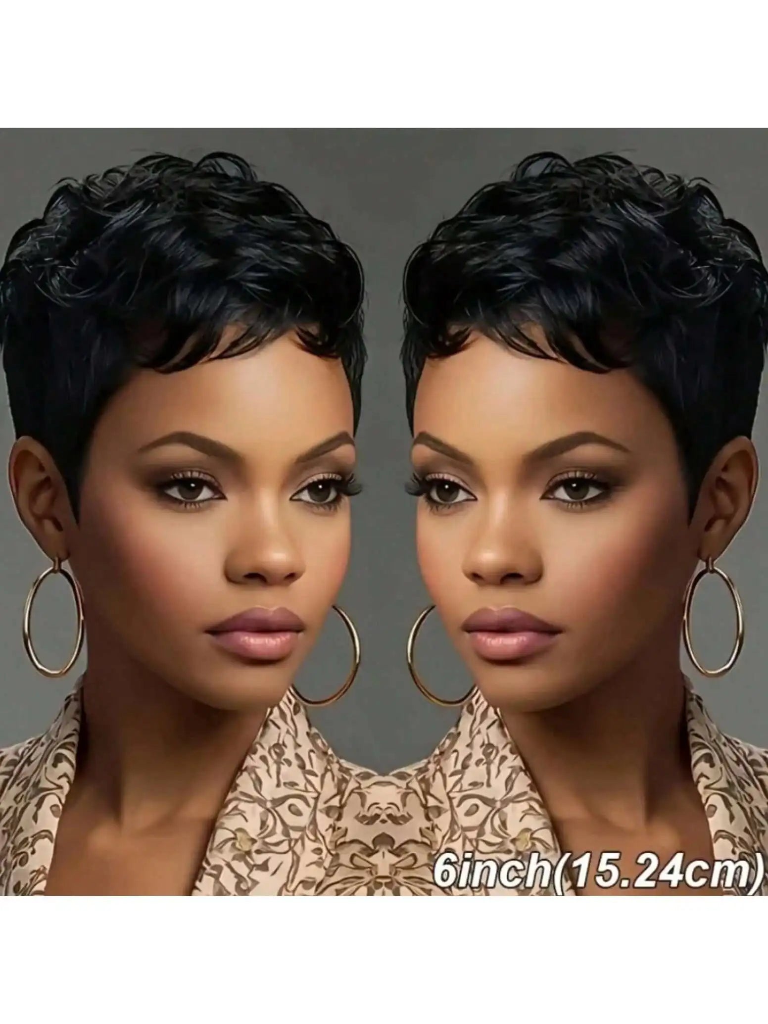 Straight Pixie Bob Wig