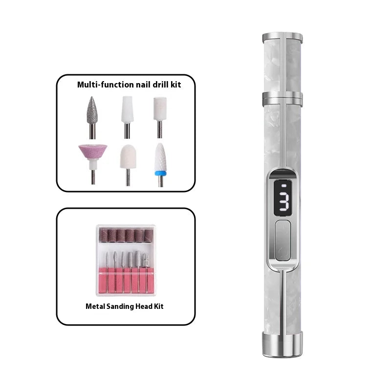 Nail art tools professional set electrical adjustment Rechargeable Electric Nail Grinder Nail Art Tools sets for Home Salon