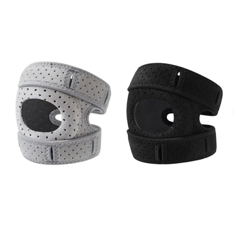 Soporte para equipo deportivo Rodilleras transpirables ajustables con correa rotuliana que mejoran la estabilidad de las articulaciones Cómodo soporte de rodilla para deportes al aire libre