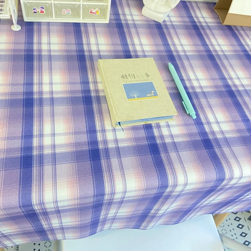 Mantel de tela escocesa, tapete de escritorio, mantel a prueba de polvo para mesa de comedor, protector de muebles, tapete de picnic, tapete para tocador