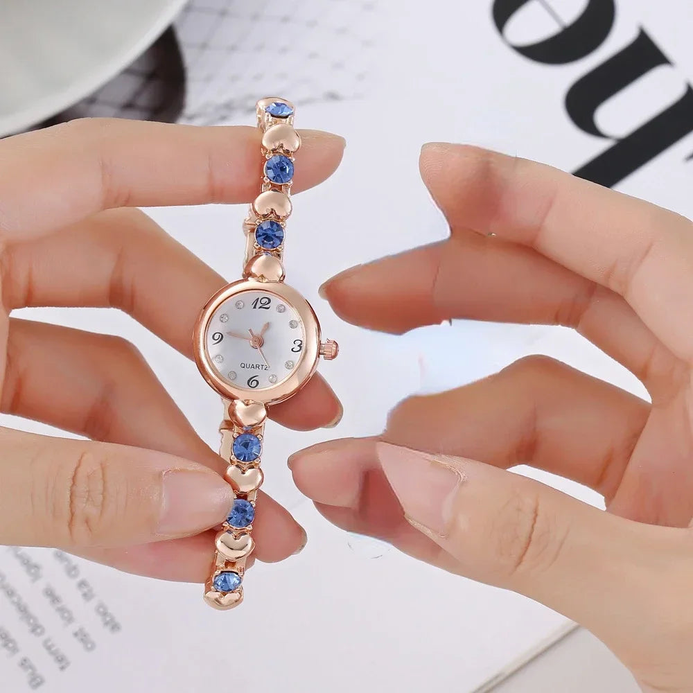 Reloj de pulsera de mujer Hot Sale, correa de acero inoxidable, moda, sencillo, reloj de cuarzo para estudiante, reloj de pulsera de lujo, Dropshipping