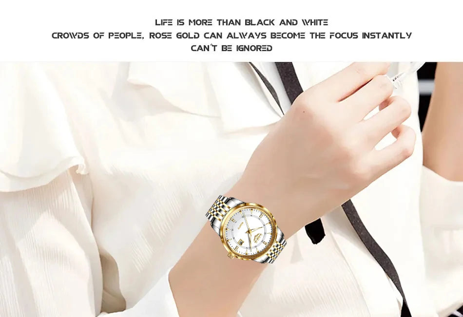 LIGE Nuevos Relojes Impermeables de Mujer Moda Reloj de Pulsera para Mujer Reloj de Cuarzo de Lujo de Marca Superior con Fecha para Mujer Relogio Feminino