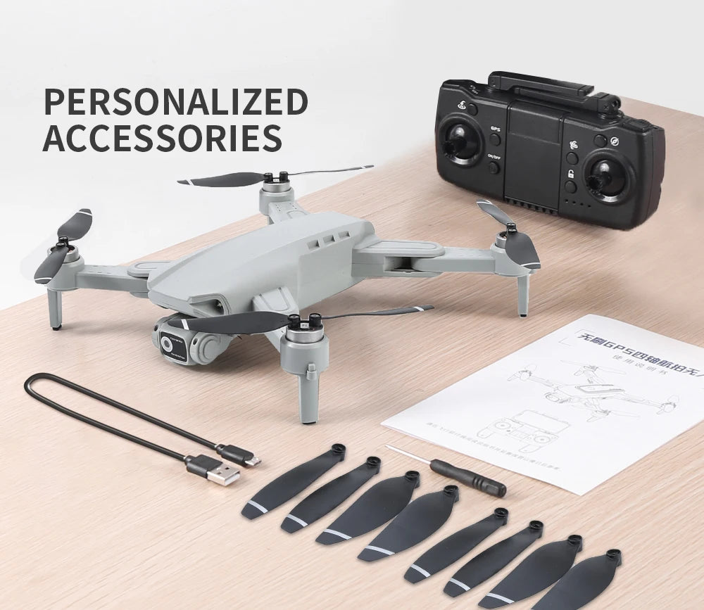 Dron L900 Pro GPS 4K Profesional HD Doble Cámara 5G Wifi Fotografía Plegable Sin Escobillas Quadcopter RC Distancia 1.2KM Drones Juguete