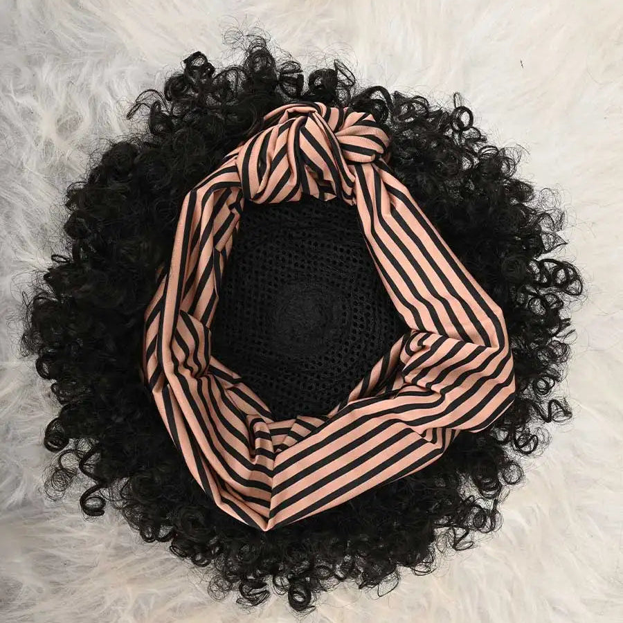 Afro Curly Headband Wig
