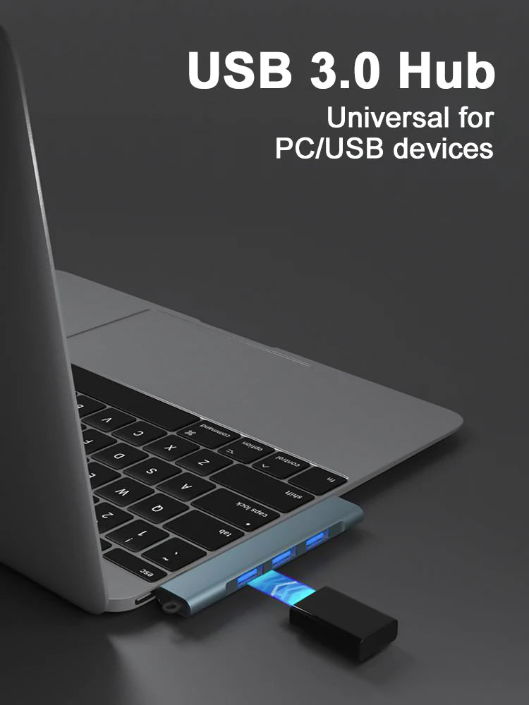 Concentradores de alta velocidad de 4 puertos Divisor USB 3.0 de 4 puertos de alta velocidad MultiHUB Expansión para adaptador de portátil o PC de escritorio