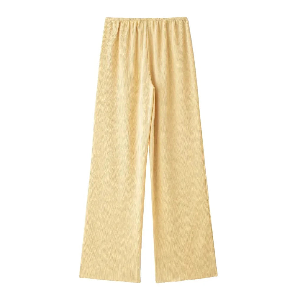 Pijama para mujer, conjunto de 2 piezas estilo kimono, blusas sueltas con cordones, pantalones anchos, ropa de dormir para mujer