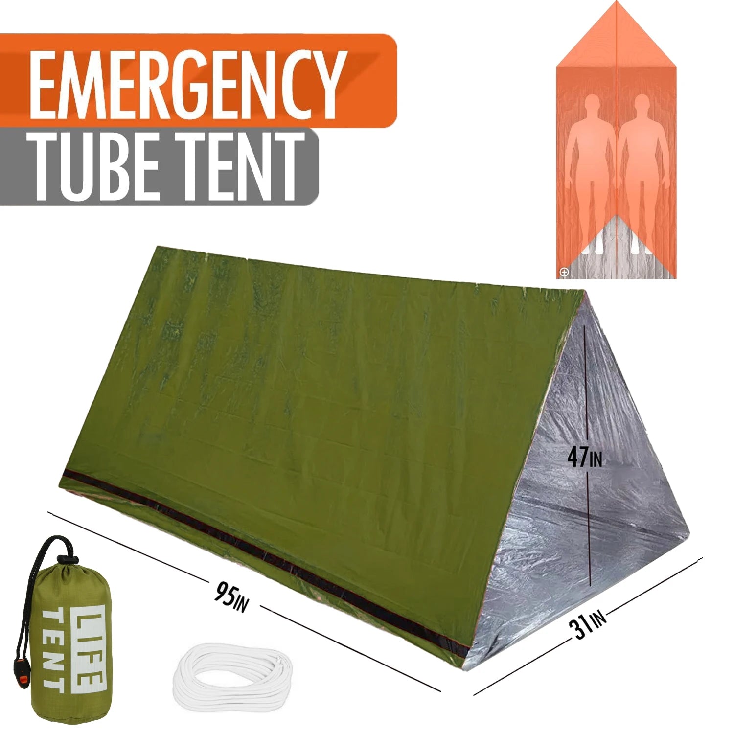 Tienda de emergencia para 2 personas, tienda de campaña impermeable para acampar, de viaje, pérgola familiar, casa de campaña, tiendas turísticas, equipo y ropa geniales.