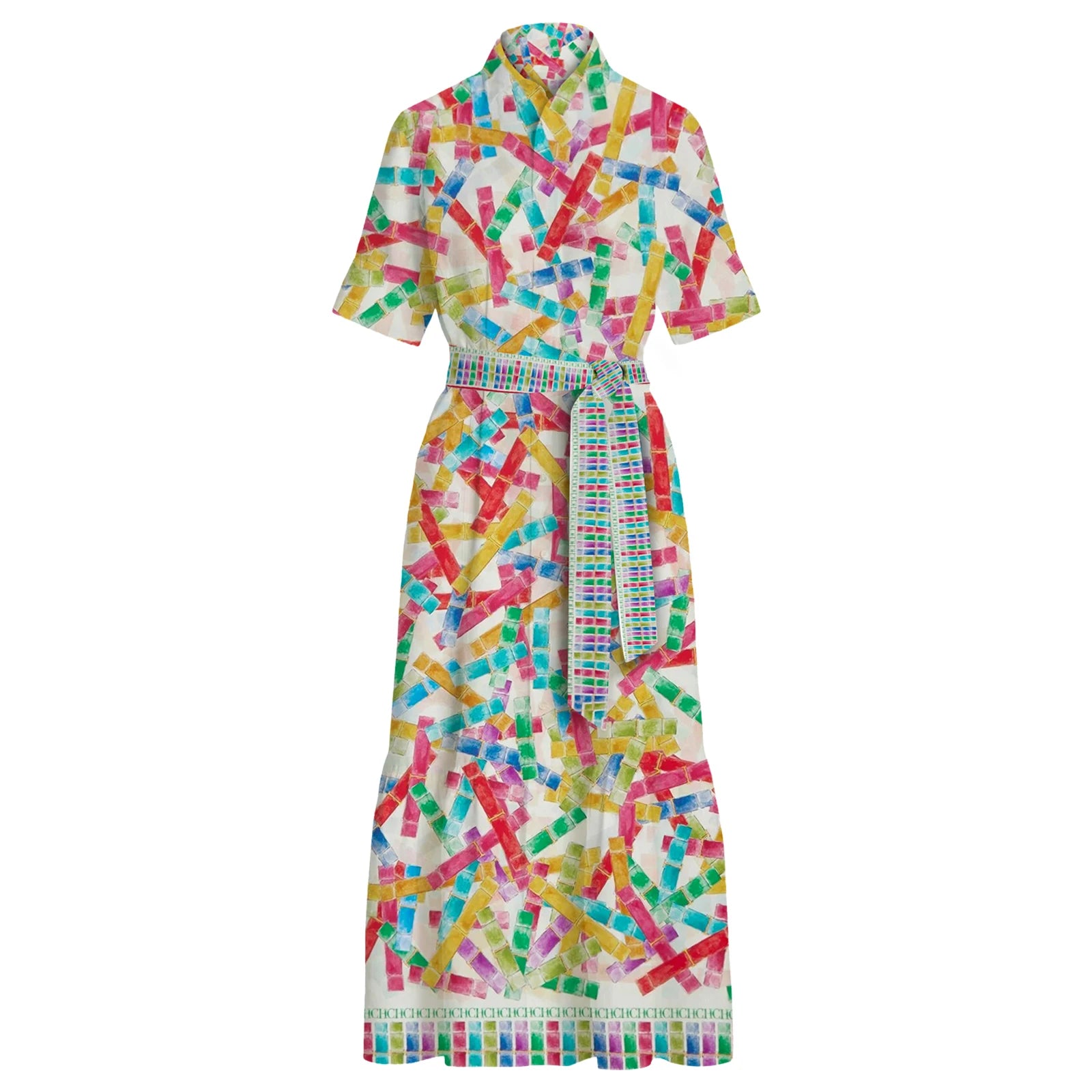 Vestido de mujer Popular de alta gama Elegante y versátil Vestido largo femenino con diseño de lazo de colores a la moda Vestidos de viaje para dama