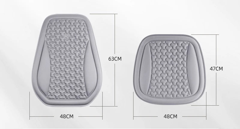 Funda de asiento de coche de verano 3D transpirable de seda helada, cojín de asiento de coche con diseño convexo, almohadillas protectoras de asiento de coche universales, alfombrilla de silla de coche