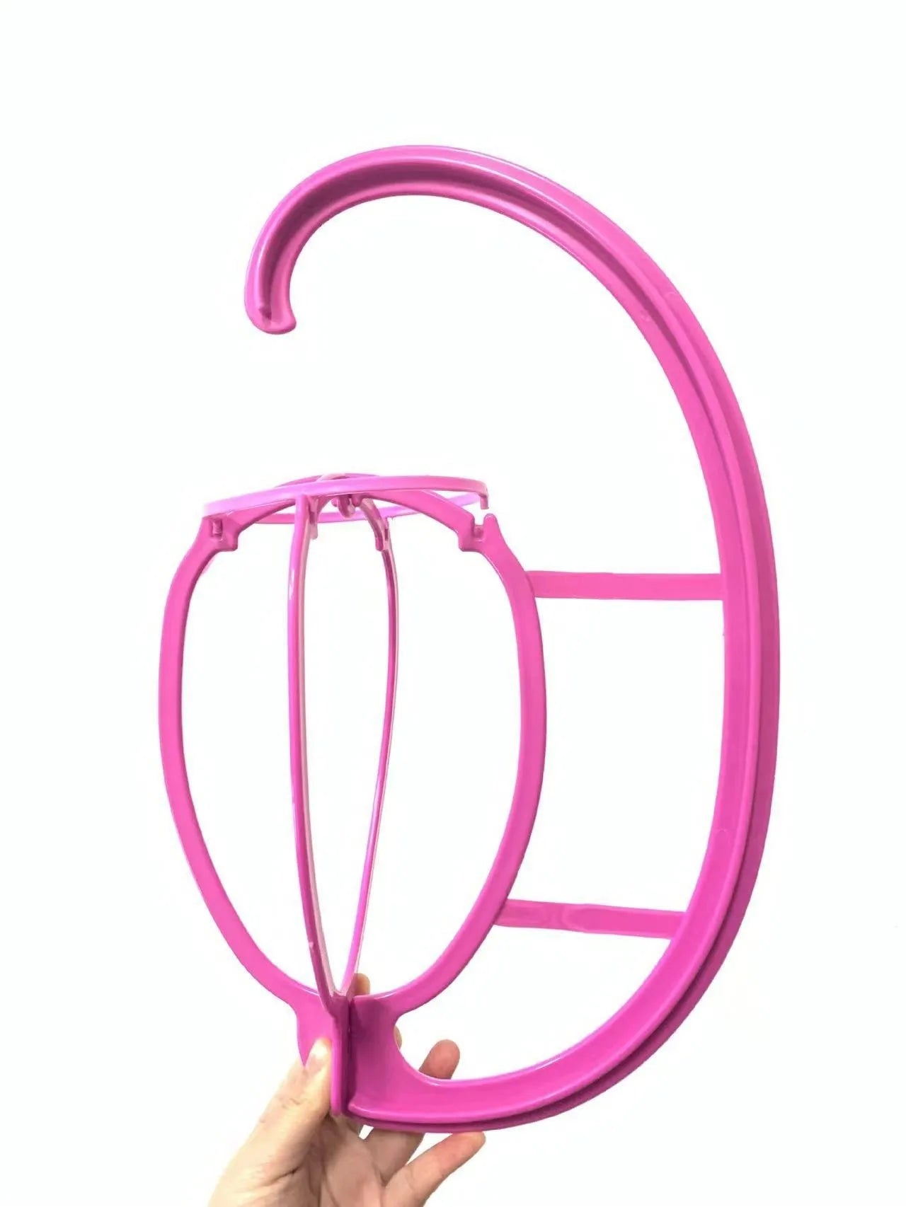1PCS Soporte Plegable para Peluca Plástico Ajustable Portátil Soporte de Exhibición para Sombrero Maniquí Duradero Cabeza de Maniquí Plástico Negro, rosa, azul
