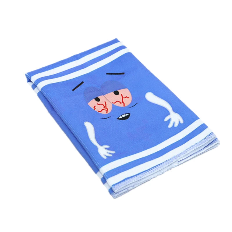 Toalla de mano de dibujos animados de Towelie de secado rápido, paño de cocina de poliéster tejido, toalla oblonga supersuave con temática de fantasía para cocina y baño