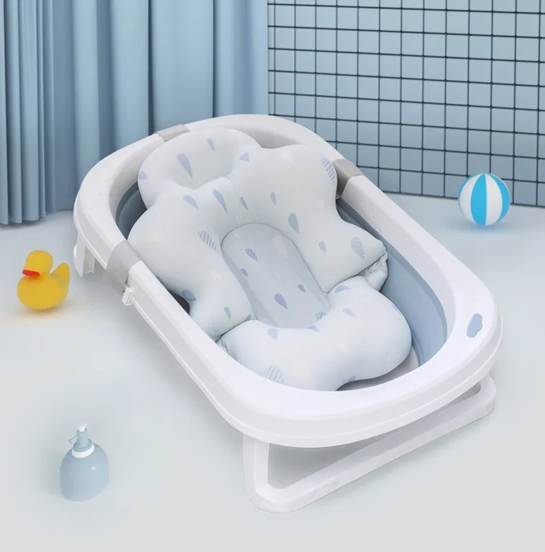 Cojín Flotante de Seguridad para Bebés Antideslizante para Bañera, Asiento de Baño Portátil, Almohadilla de Apoyo para Ducha