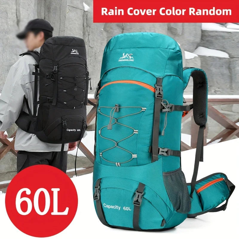 Sac à dos de randonnée, de camping, d'escalade, avec housse de pluie imperméable, pour homme et femme, idéal pour les voyages en plein air, la pêche
