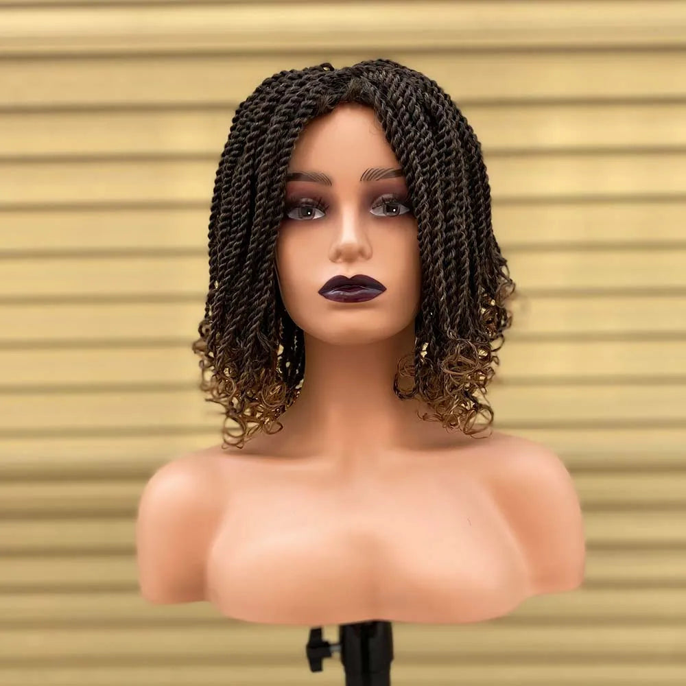 Peluca Bob Trenzada Ombré