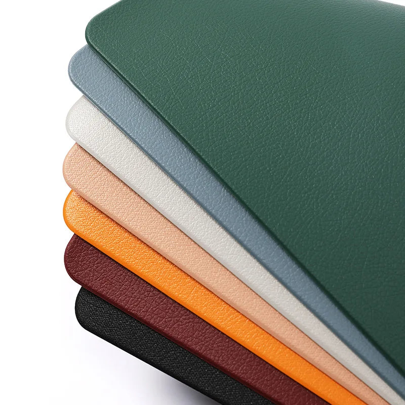 4PCS Placemats 30x45cm PU Place Mats Wipeable Waterproof Heat Resistant Anti-Slip Easy Clean Solid Color for Kitchen Dining