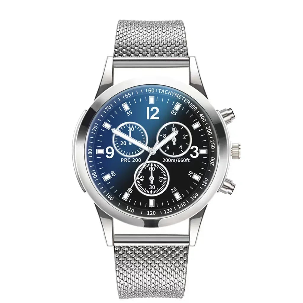 Nuevo reloj de hombre, banda de lujo, reloj redondo, moda, Blu-ray, reloj romano para hombre, relojes para hombre, שעון ספורט, часы мужские наручные