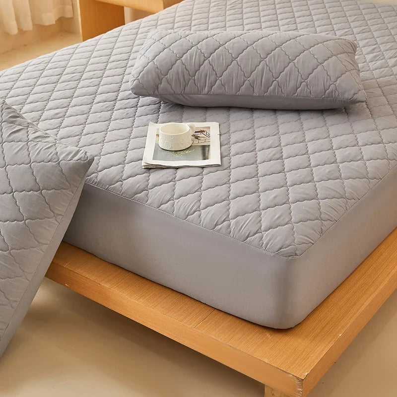 Vanntett madrassbeskytter Preget madrasstrekk Mykt, pustende, tilpasset madrasstrekk 120/150/180/220x200 Vaskbart