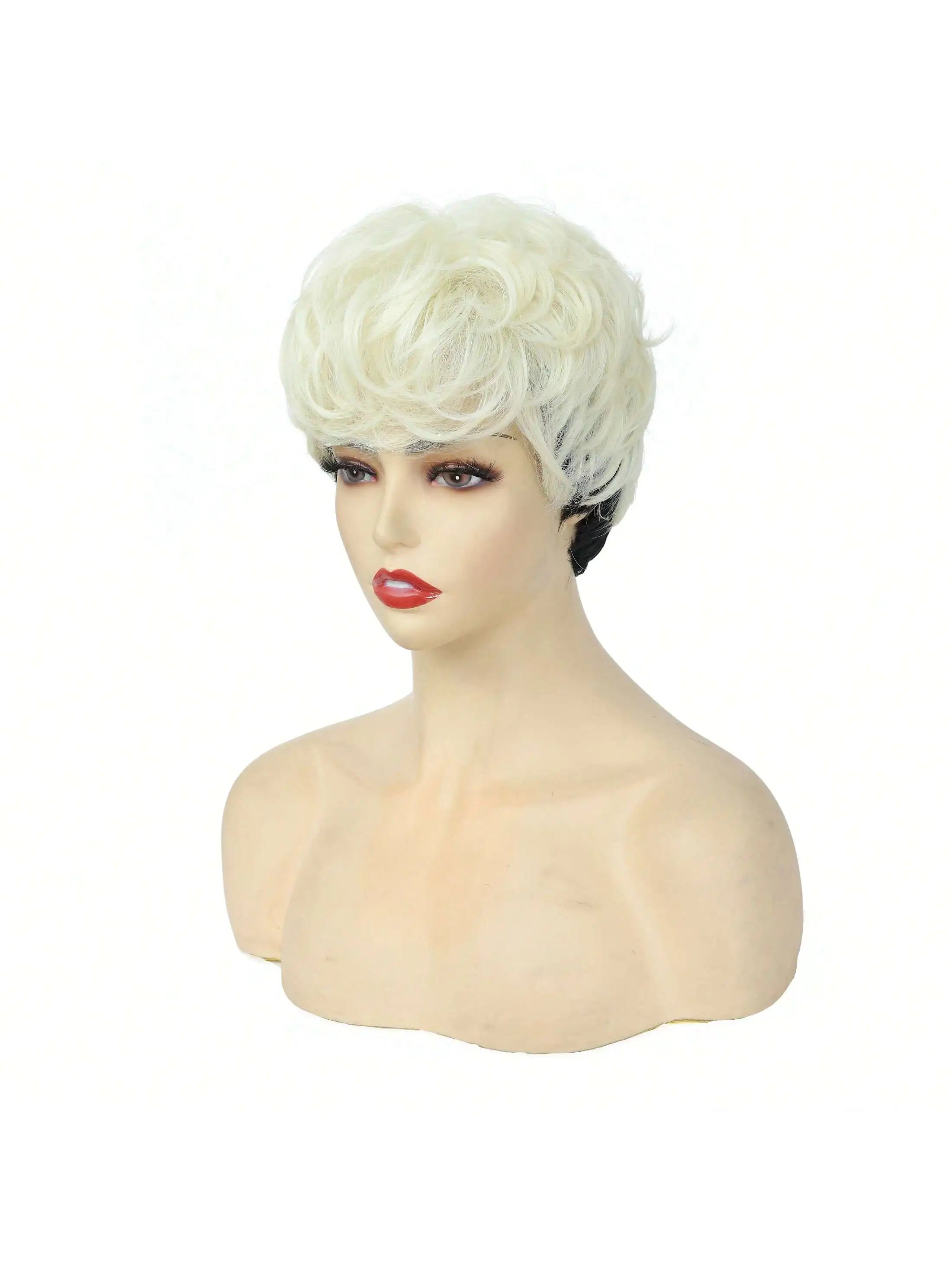 Perruques de coupe courte naturelle pour femmes, perruque courte dégradée, perruque de coupe courte bouclée pour femmes africaines-américaines