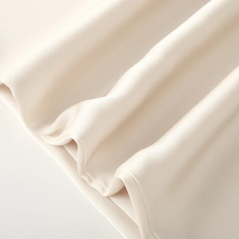 Conjuntos de pantalones para mujer TRAF, blusas de tubo de satén, conjunto de dos piezas para mujer, traje de verano elegante, pantalones de dos piezas, top sin mangas para mujer