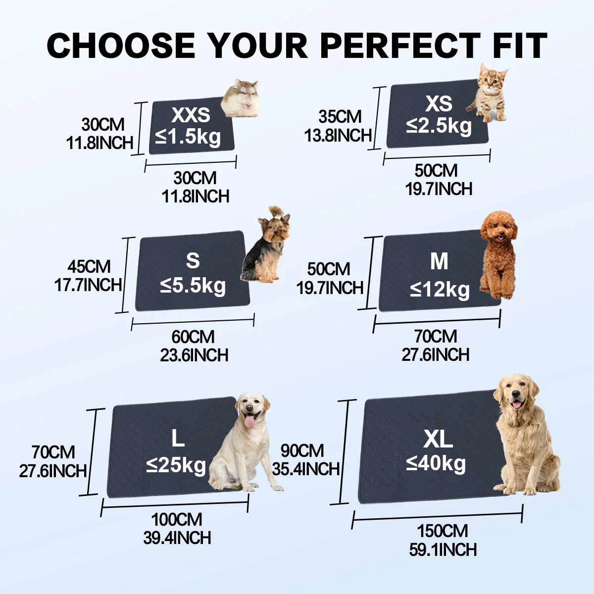 Coussinets absorbants pour urine de chien, réutilisables, imperméables, antidérapants, pour siège auto, accessoires d'entraînement pour animaux de compagnie.