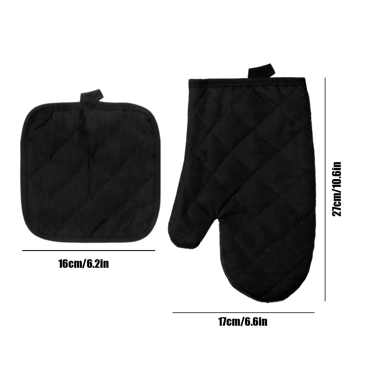 Gants de cuisson pour four 2 pièces, coussin pour ustensiles de cuisine et gants de four pour cuisinière, gants pour micro-ondes, gants épais pour la maison, four