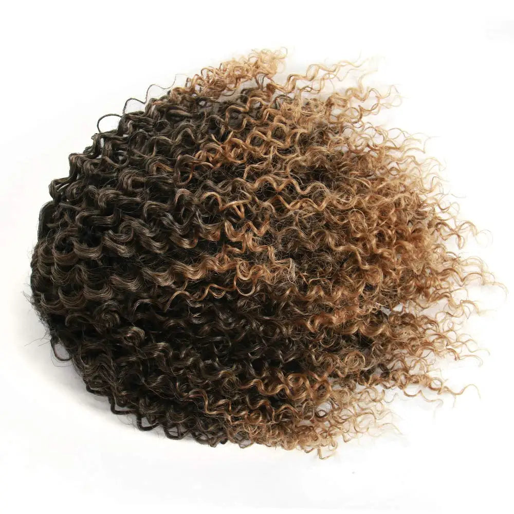 Synthetic Short Afro Kinky Curly Ponytail Hair Piece for African American Ponytail Extension Afro Kinky Curly Ponytail for Women
